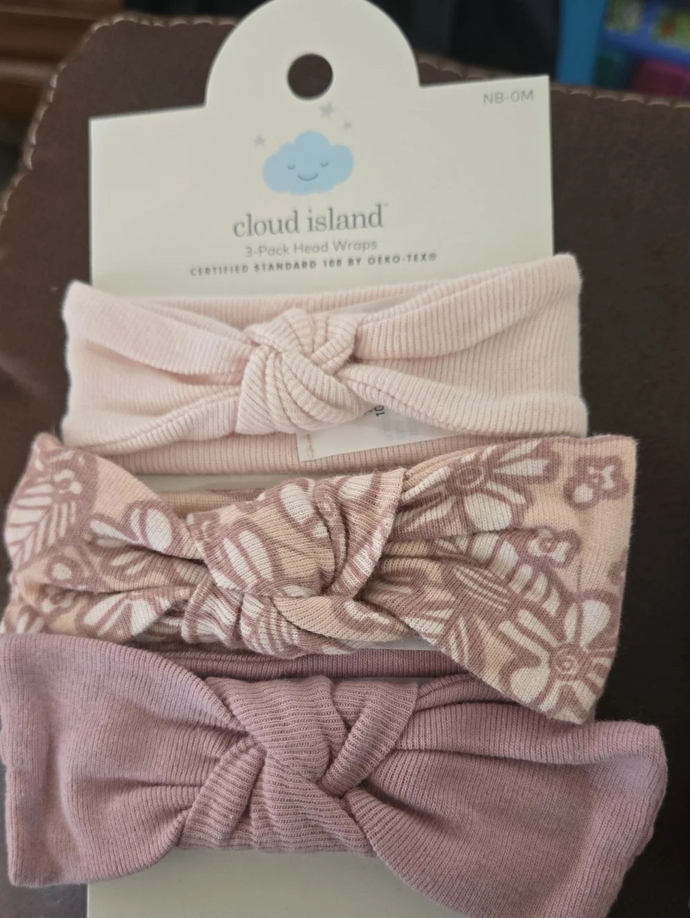 Cloud island Pink & Mauve Knotted Head Wraps - 3 Pack